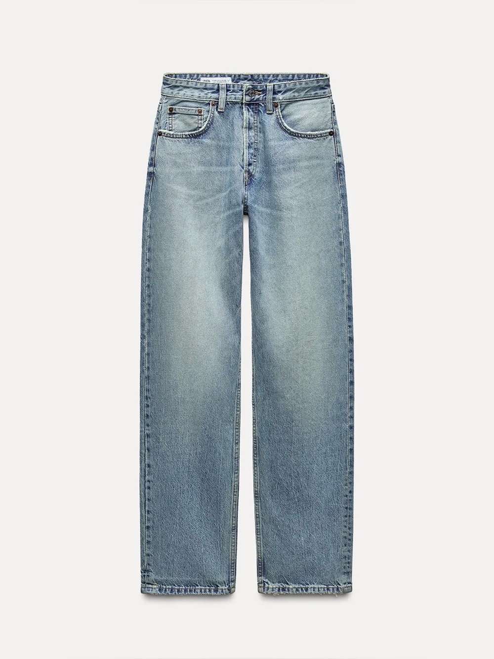 ZARA - Straight Leg Mid Rise TRF Jeans